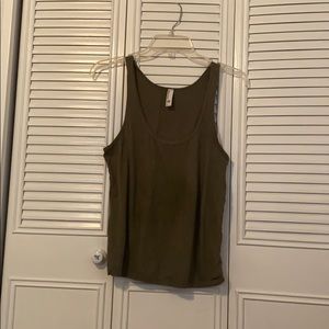 American Apparel Olive Green S Tank